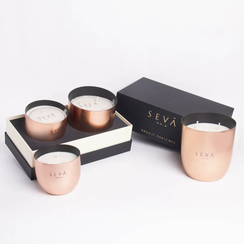 Heirloom Berries Scented Candle Set of 2 – Rose Gold Classic & Large