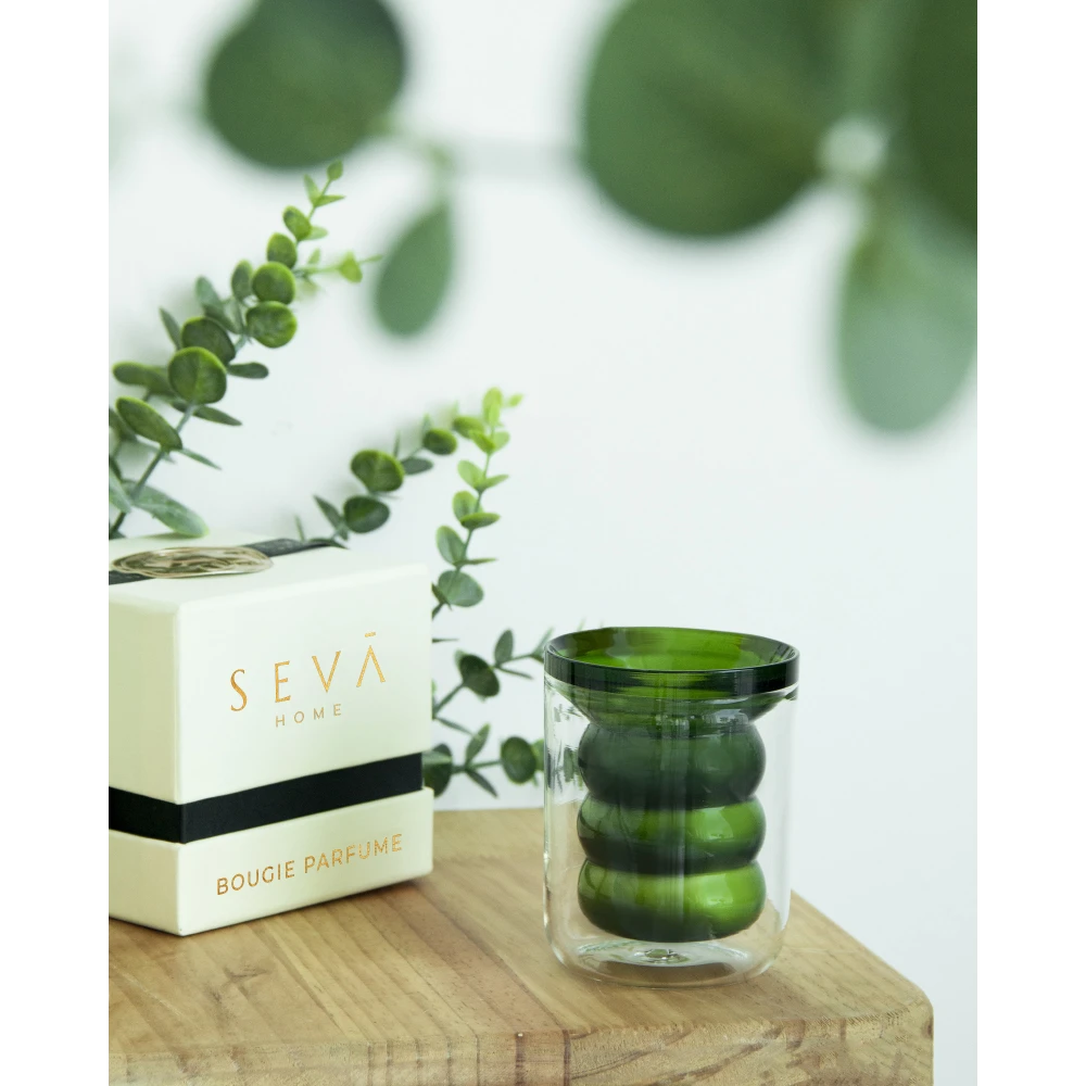 Luxe Candle – Winter Woods (Classic) | 15-Hour Textured Glass Soy Candle with Deep Forest Aroma