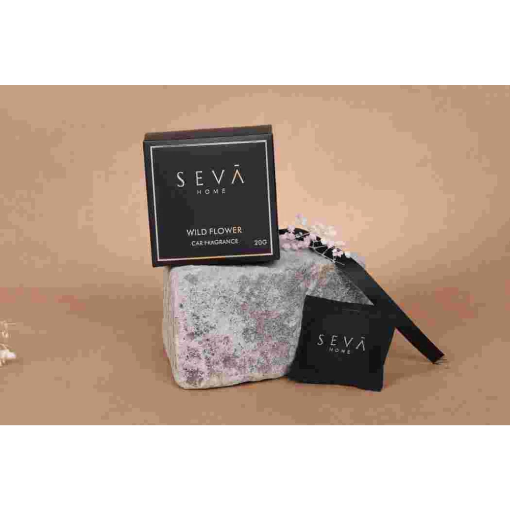 Wild Flower Car Air Freshener – Magnetic Floral Sachet with Vent Clip | Up to 2 Months Fragrance