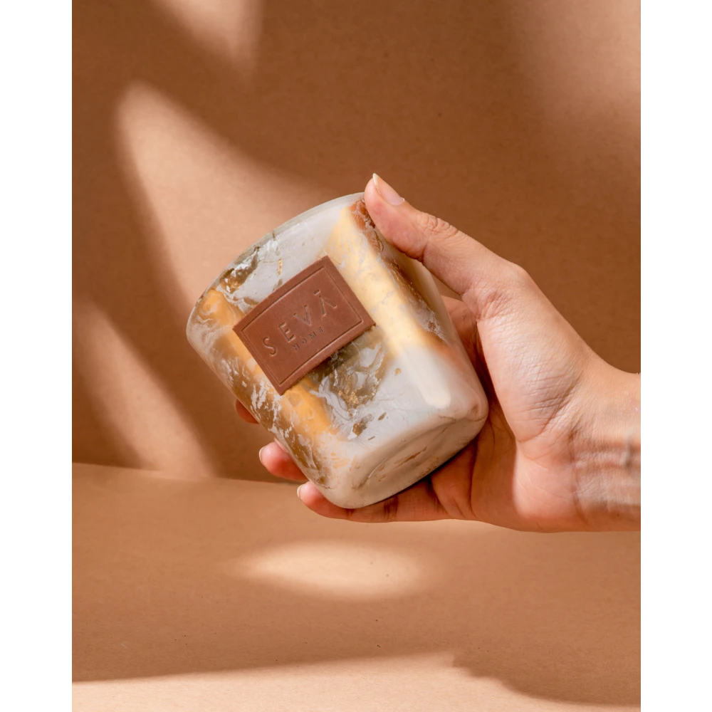 Avante Garde Blanc Candle – Classic Marble Glass Jar Edition