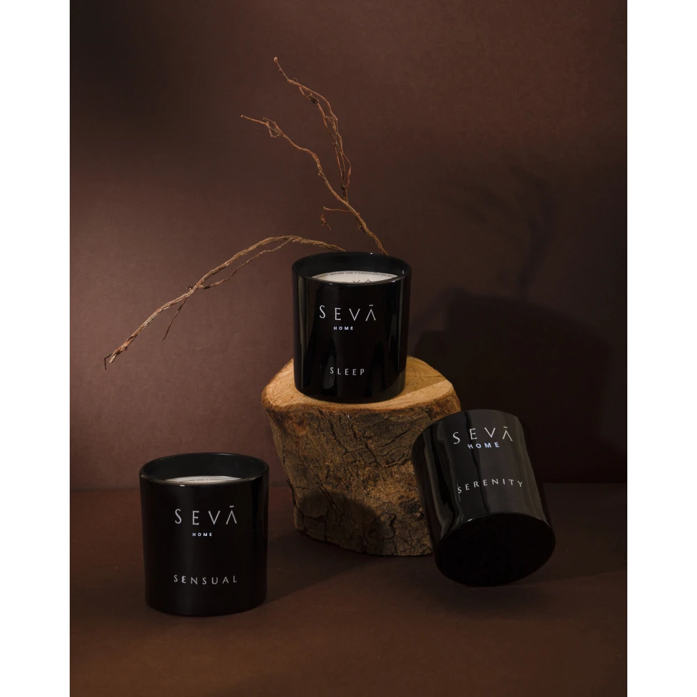 The Vibes – Serenity (Classic) | Black Glass Soy Candle for Calm & Clarity