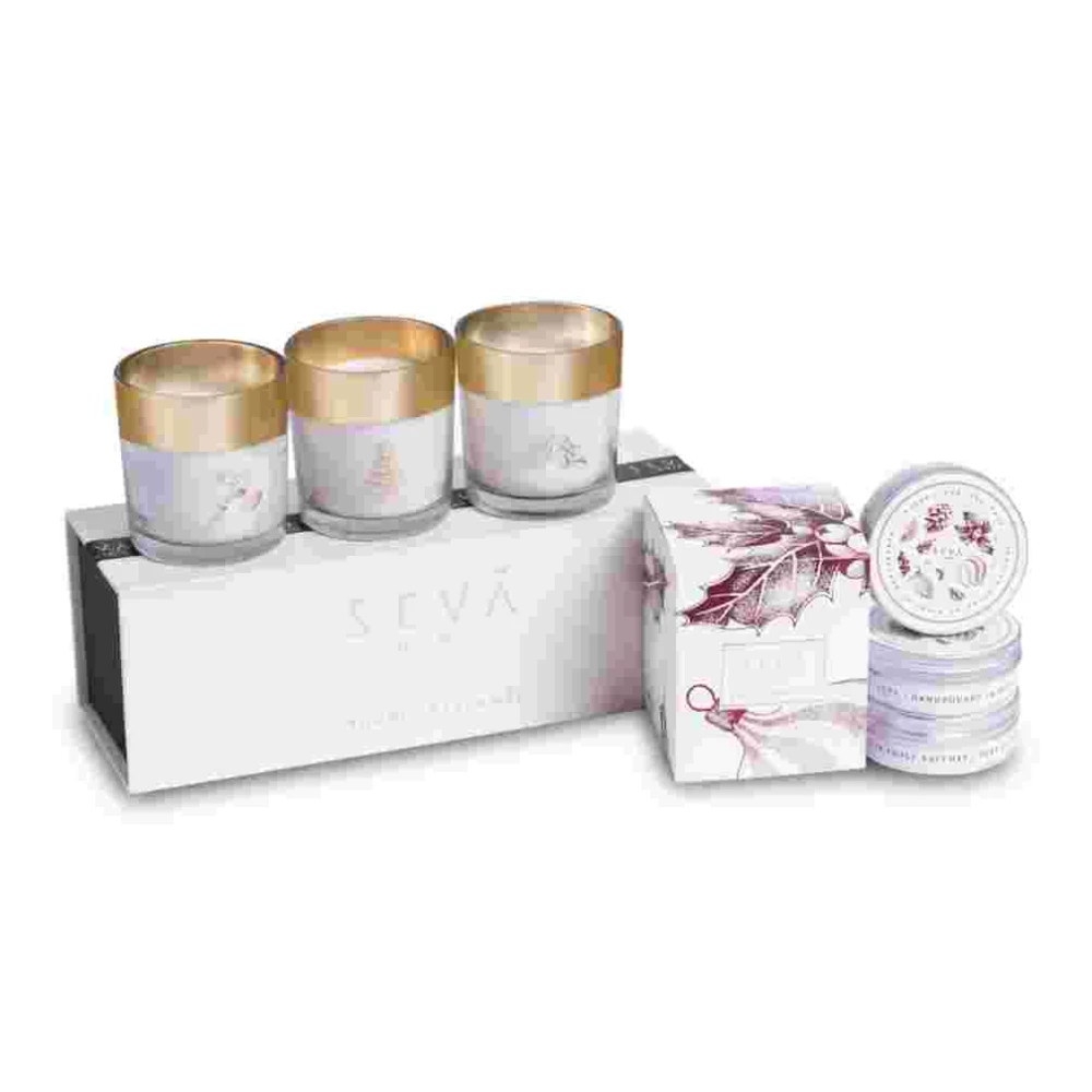 Ornament Cheer Gift Hamper – Enchanté Collection (Festive Trio + Travel Candles)