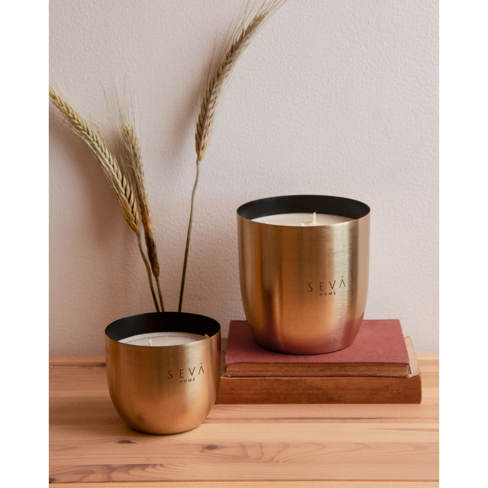 Heirloom Bloom Scented Candle Set of 2 – Gold Classic & Large Sizes