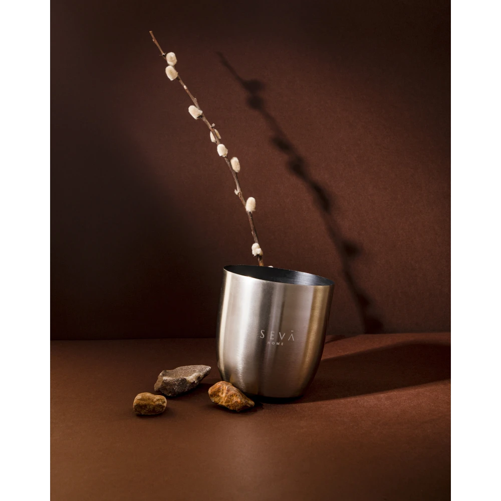 Heirloom Aqua Scented Candle – Large Silver Jar – 55-Hour Coastal Breeze Soy Wax Candle