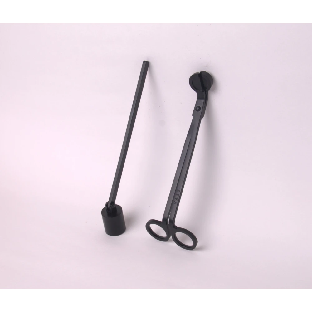 Candle Care Kit – Matte Black | Wick Trimmer & Snuffer Set
