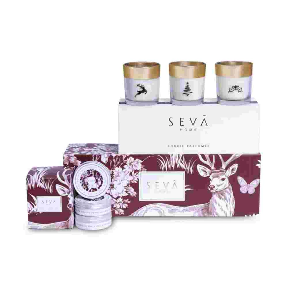 Reindeer Cheer Gift Hamper – Enchanté Collection (Festive Trio + Travel Candle Set)