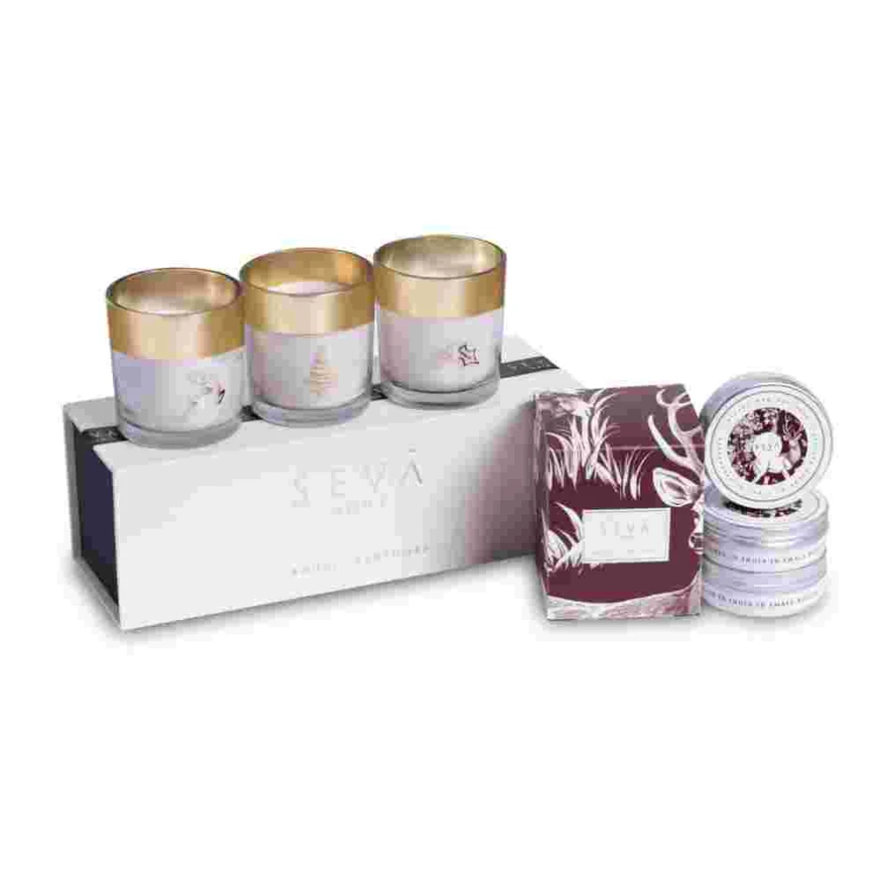 Reindeer Cheer Gift Hamper – Enchanté Collection (Festive Trio + Travel Candle Set)
