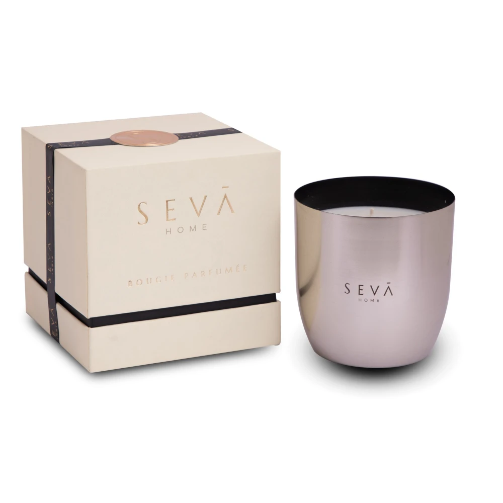 Heirloom Aqua Scented Candle – Large Silver Jar – 55-Hour Coastal Breeze Soy Wax Candle