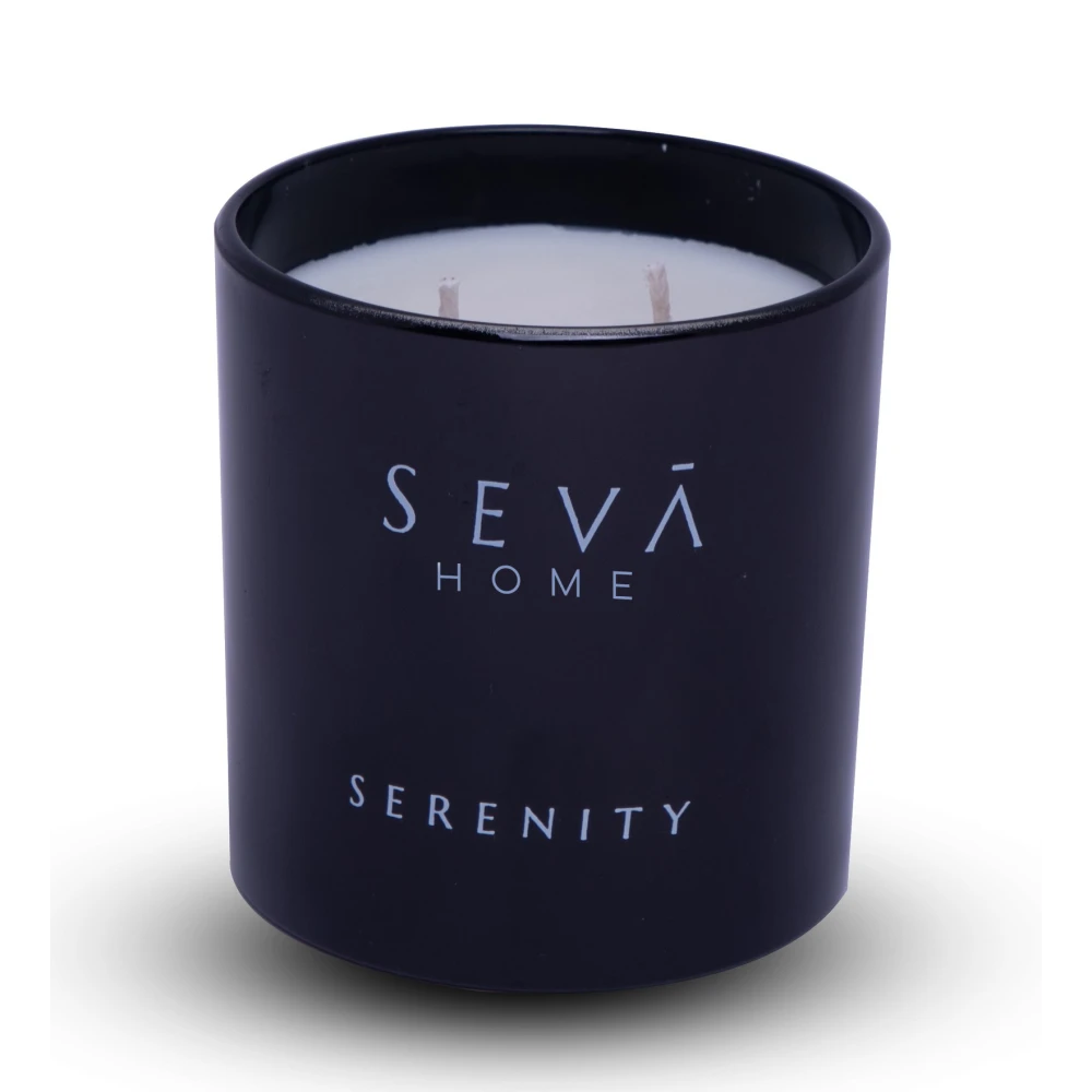 The Vibes – Serenity (Classic) | Black Glass Soy Candle for Calm & Clarity