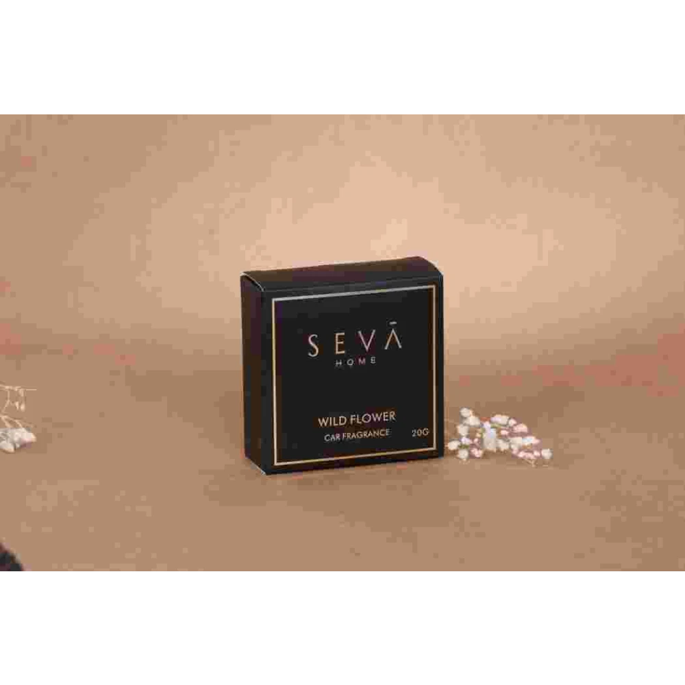 Wild Flower Car Air Freshener – Magnetic Floral Sachet with Vent Clip | Up to 2 Months Fragrance