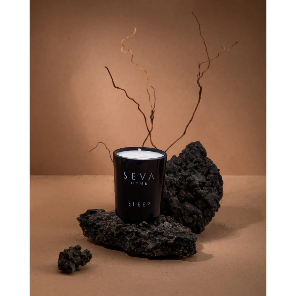 The Vibes – Sleep (Small) | 12-Hour Black Glass Candle for Restful Nights & Relaxation