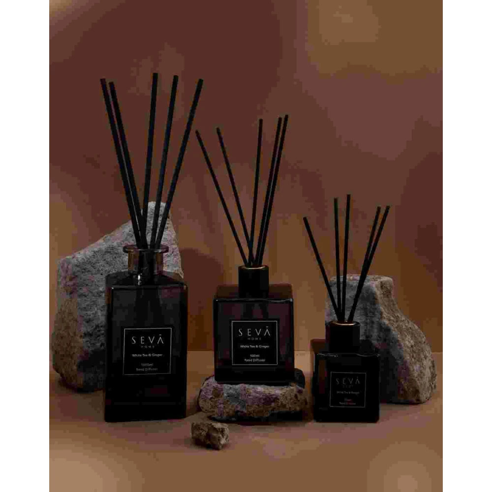 White Tea Reed Diffuser – 250ml | Refreshing Aromatherapy with Ginger & Floral Notes