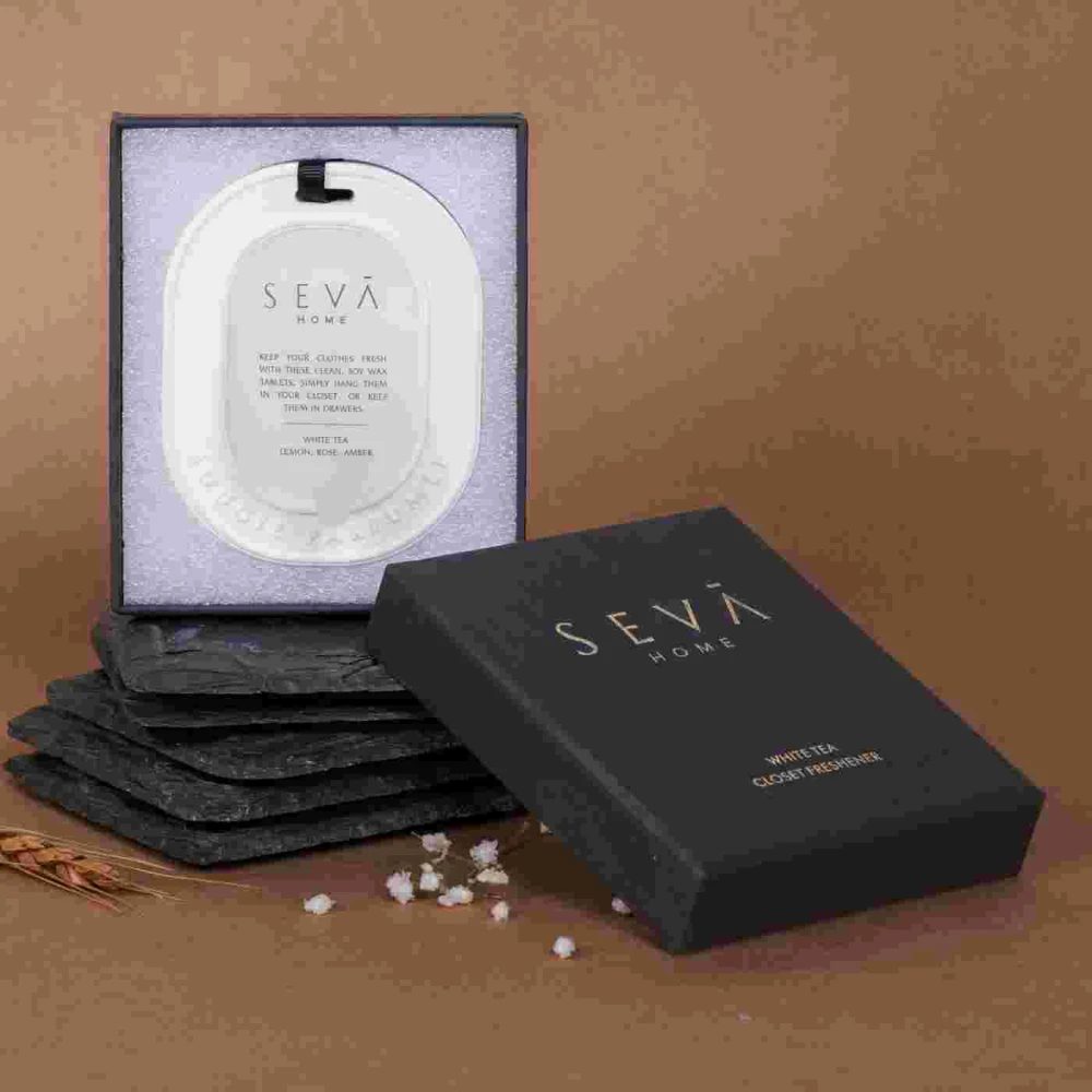 White Tea Wax Tablet Closet Freshener – Elegant, Long-Lasting Fragrance for Wardrobes & Drawers