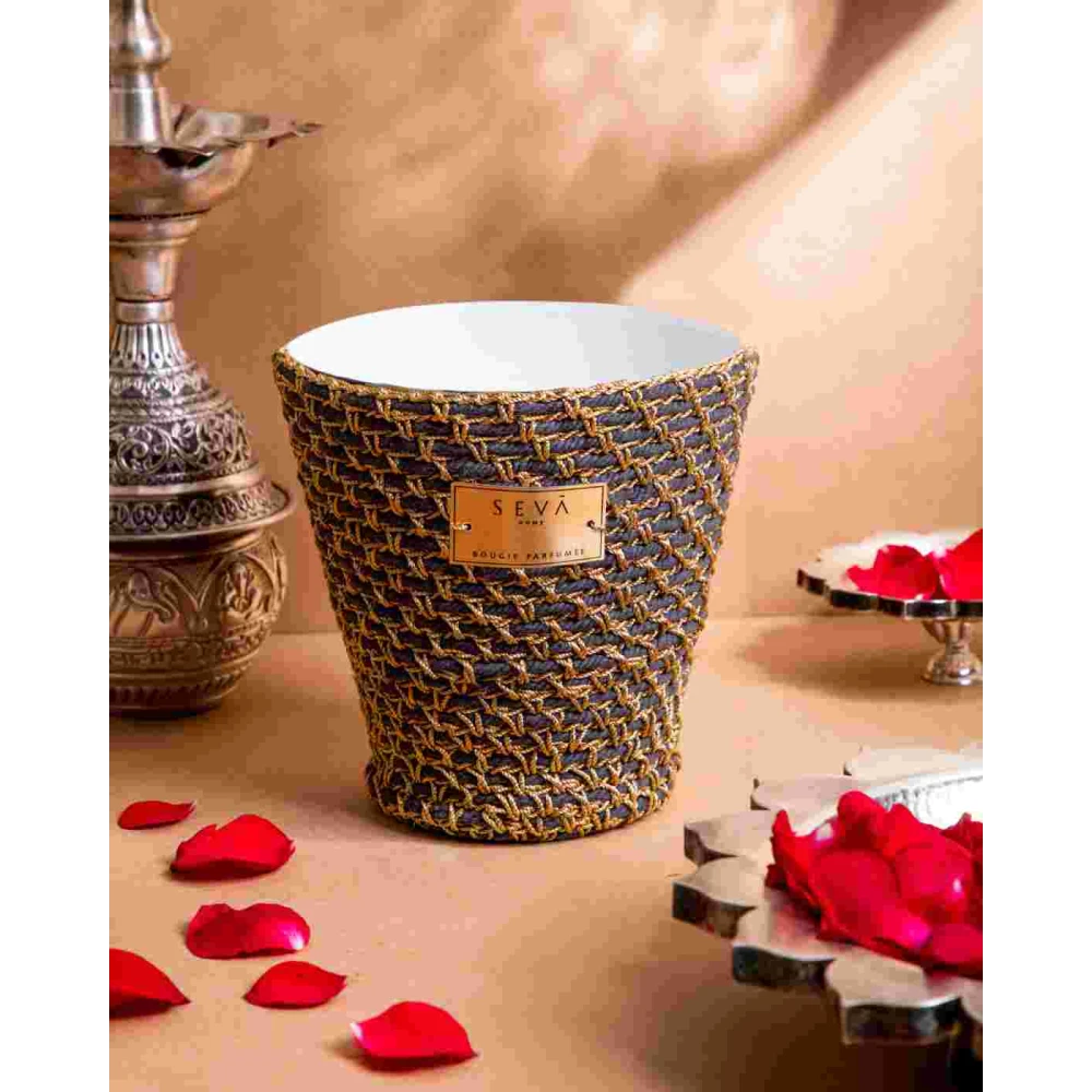 Avante Garde – Artisan Large Candle – Bohemian Macramé Luxe