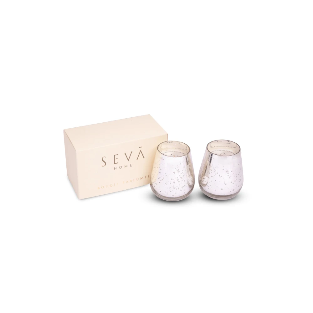 Royal Candle Set of 2 (Silver) – Blanc | Tropical Vanilla & Coconut Soy Candles