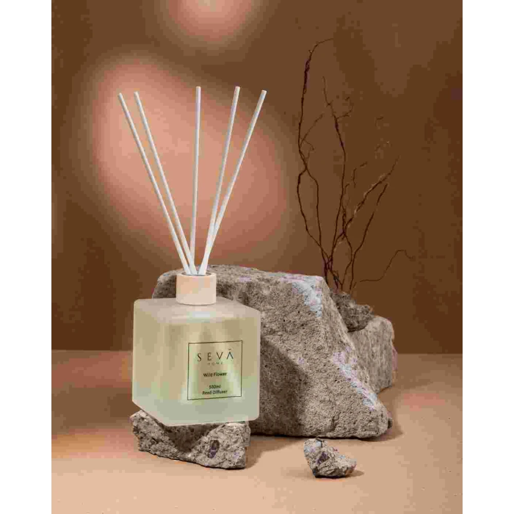 Wild Flower Reed Diffuser – 500ml | Floral Aromatic Room Fragrance