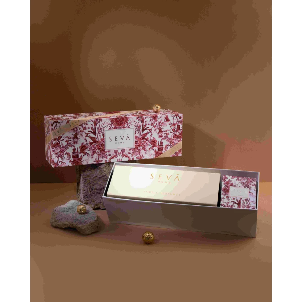 Festive Large Gift Hamper – Red | Divine & Travel Candle Set | Seva Home Bloom Collection