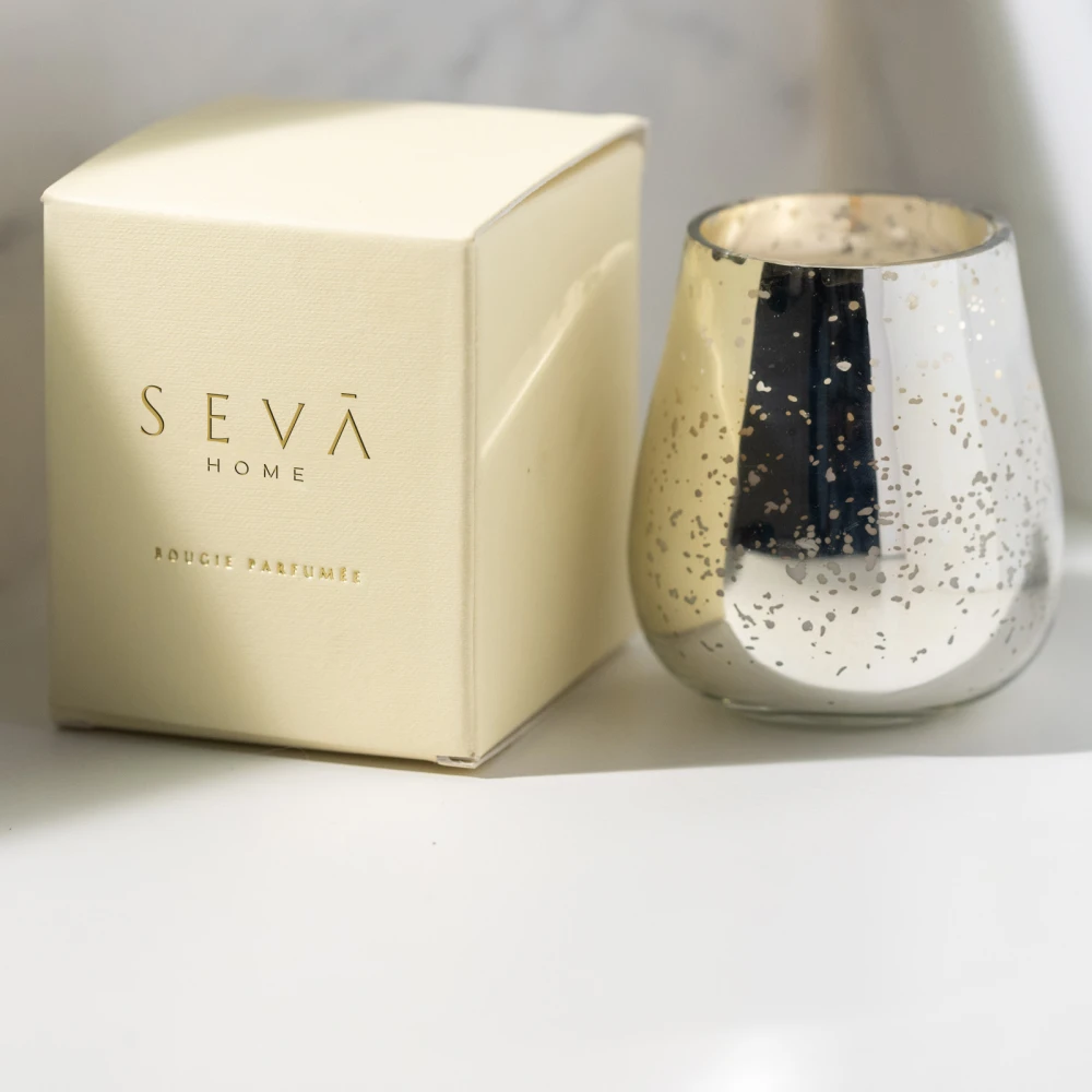 Royal Candle - Blanc (Silver) | Tropical Vanilla & Coconut Scented Candle