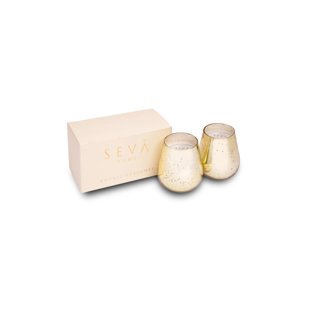 Royal Candle Set of 2 (Gold) – Blanc | Tropical Vanilla & Coconut Luxury Candles