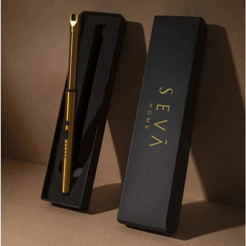 Rechargeable Candle Lighter – Elegant Gold | USB Flameless Design