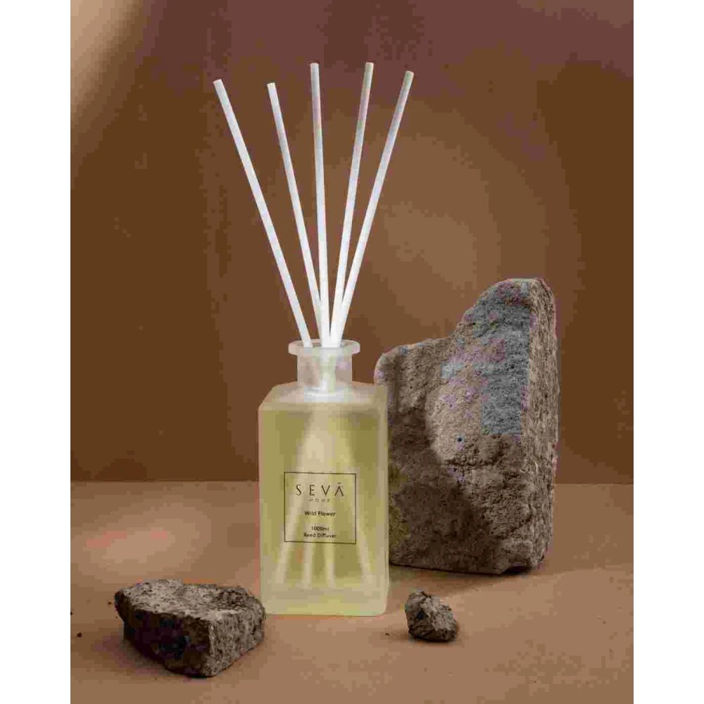 Wild Flower Reed Diffuser – 1000ml, Long-Lasting Botanical Home Fragrance