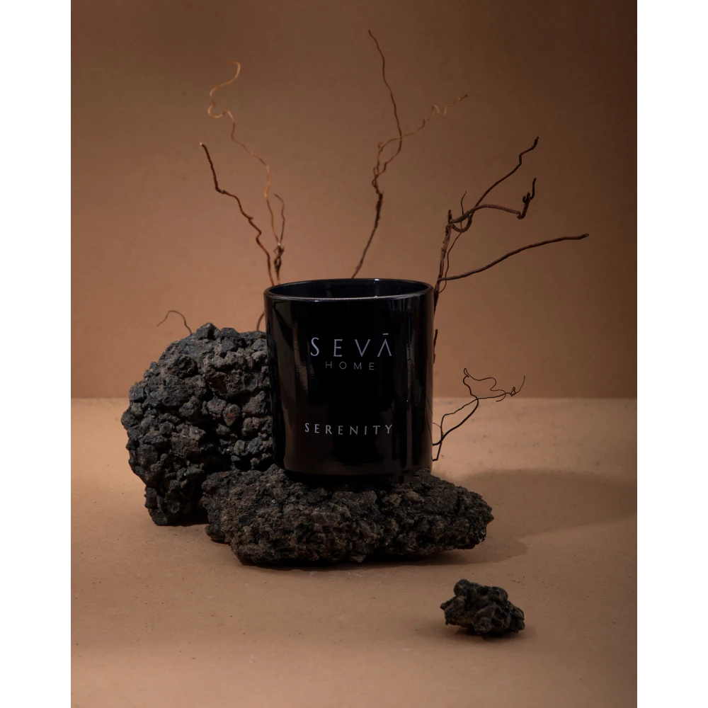The Vibes – Serenity (Classic) | Black Glass Soy Candle for Calm & Clarity
