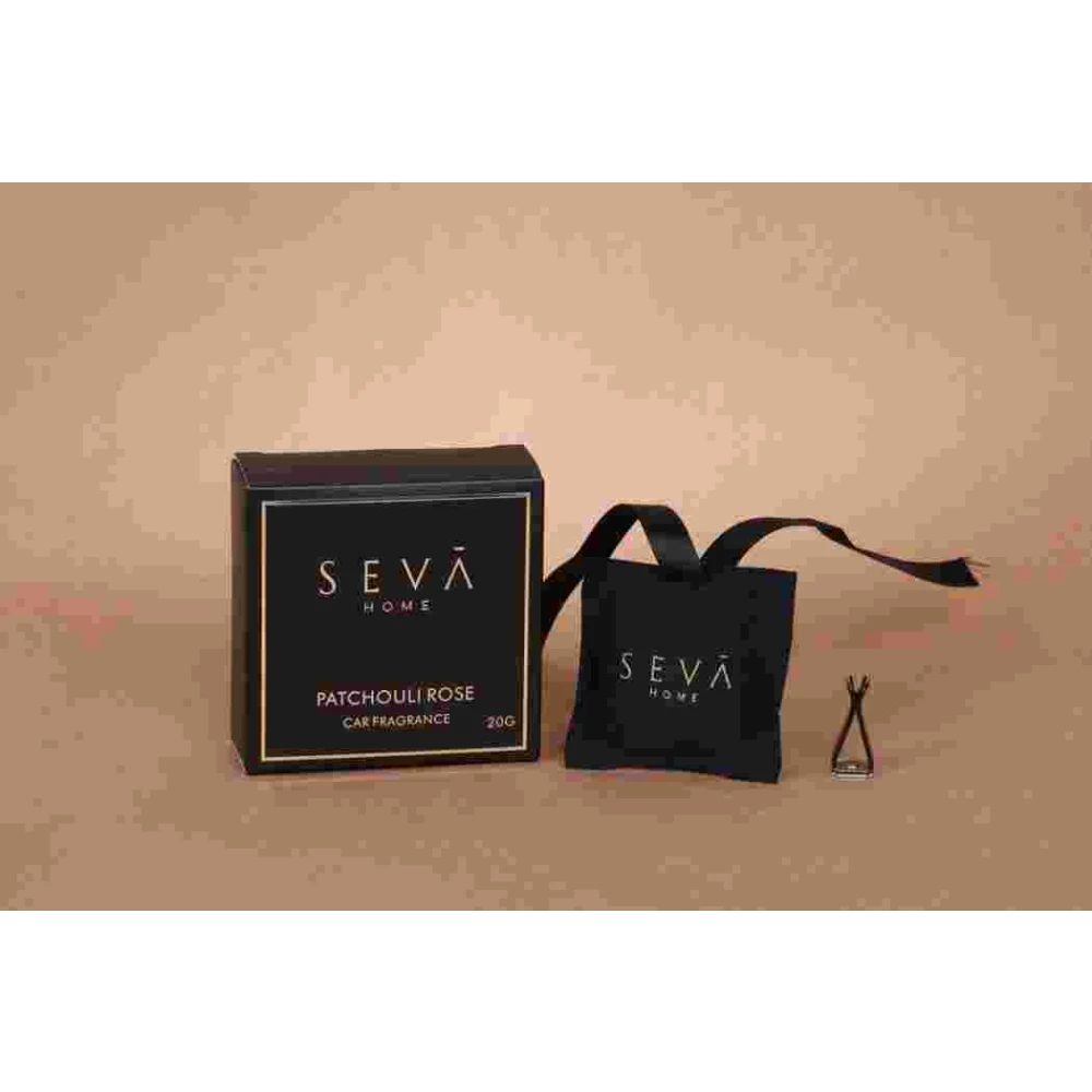 Patchouli Rose Car Air Freshener – Floral & Woody Magnetic Sachet for Long-Lasting Fragrance