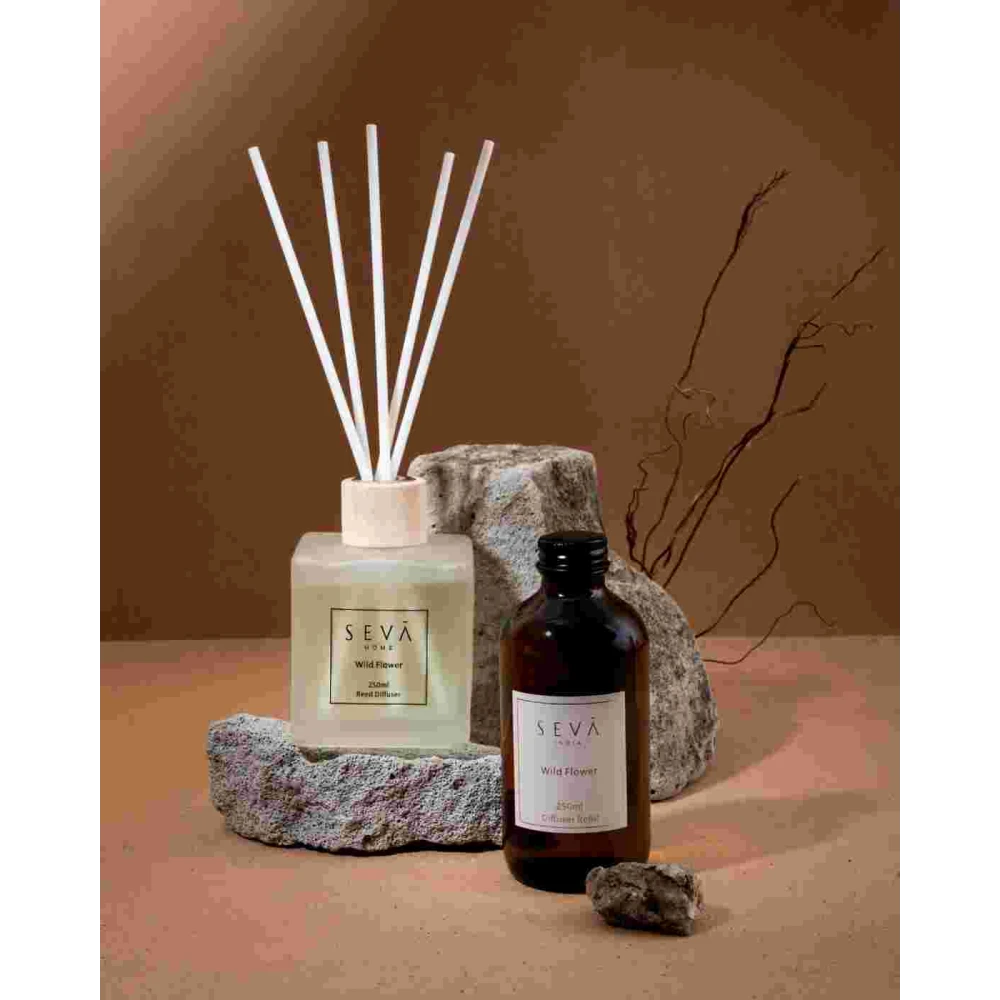 Wild Flower Reed Diffuser & 250ml Refill – Home Fragrance Combo
