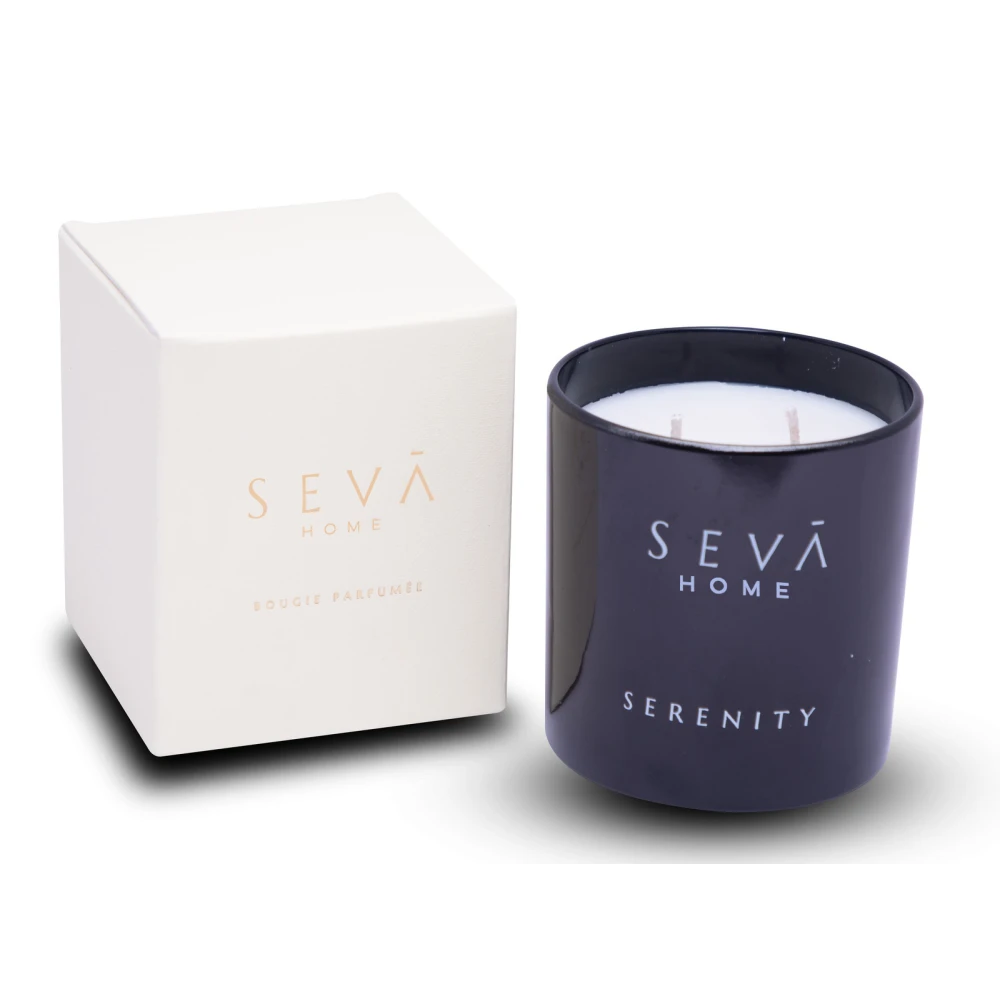 The Vibes – Serenity (Classic) | Black Glass Soy Candle for Calm & Clarity