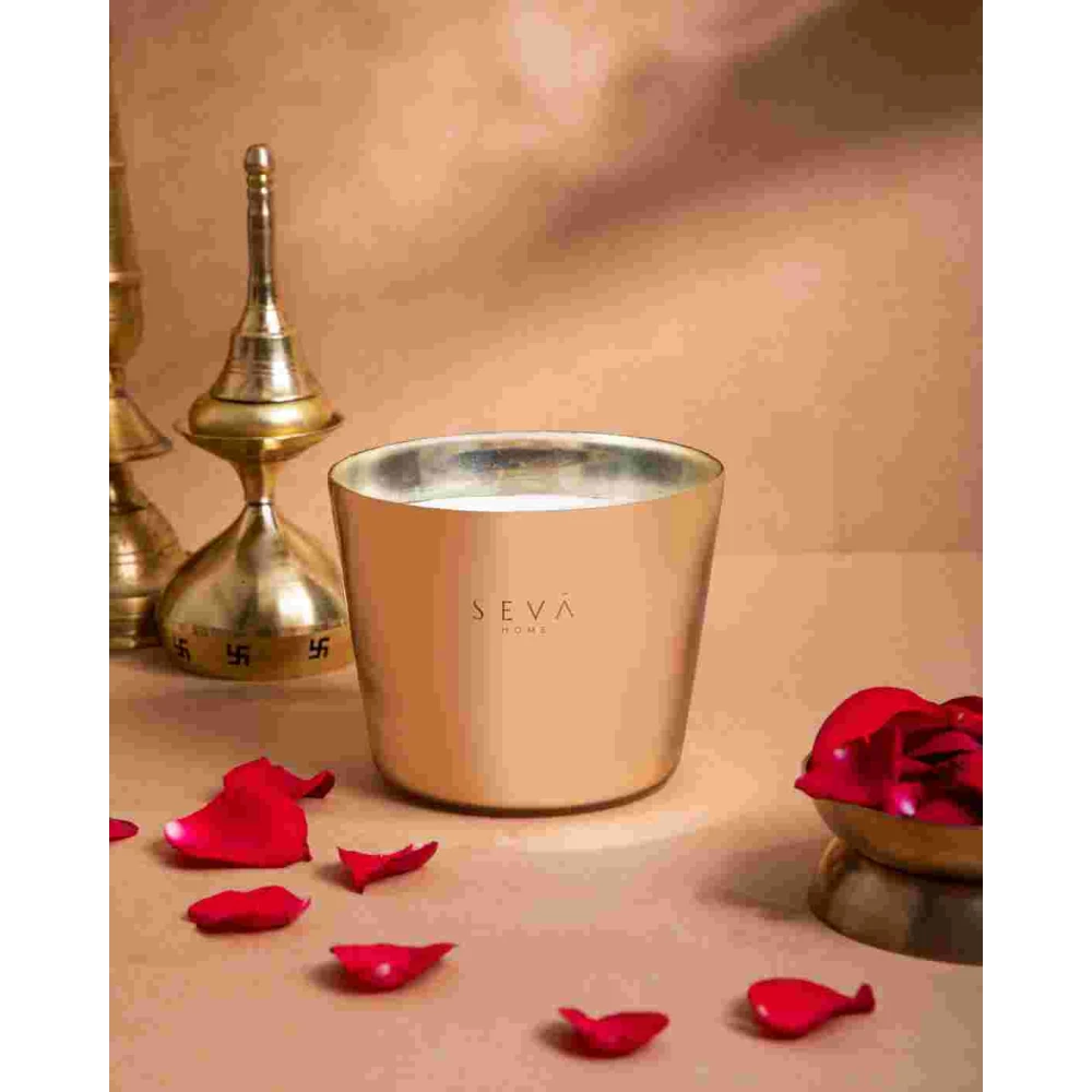 Avante Garde Candle – Medium Gold | Soleil Fragrance | 50-Hour Soy Wax Candle