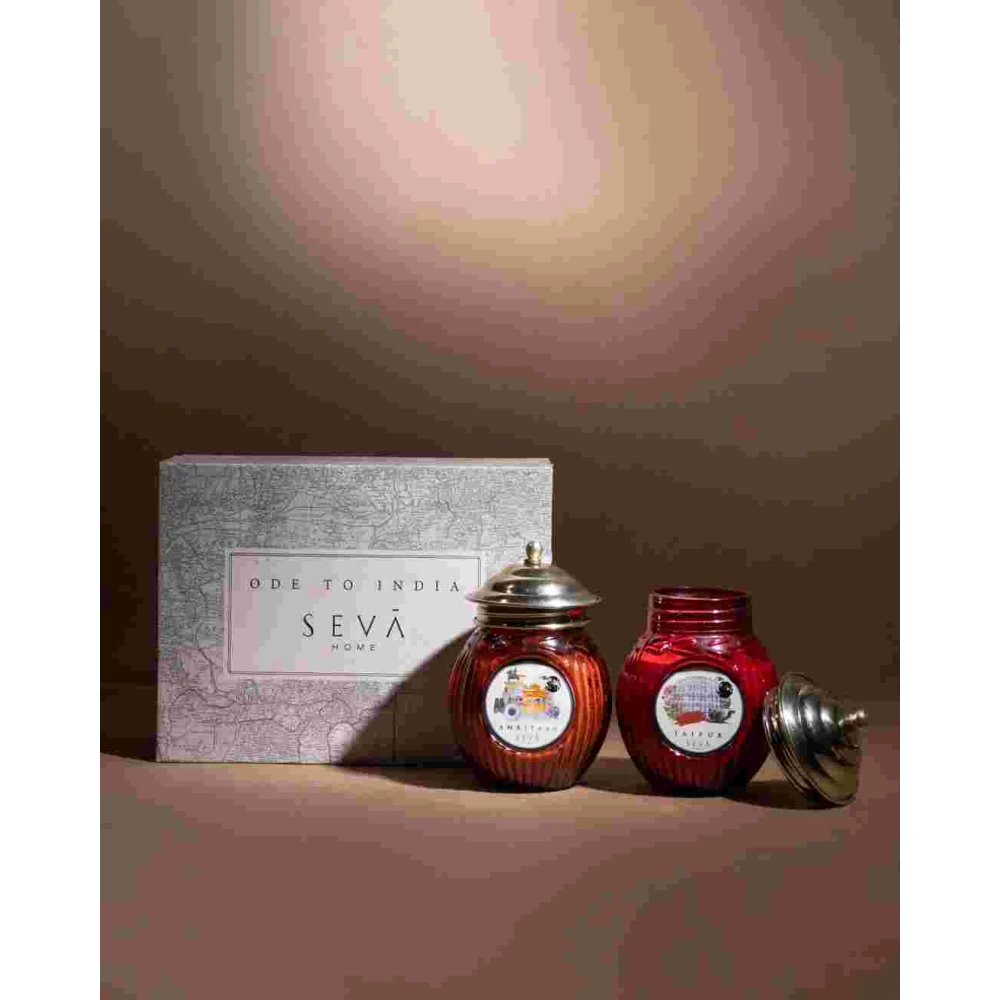 Ode to India Candle Duo – Amritsar & Jaipur Edition (Set of 2)