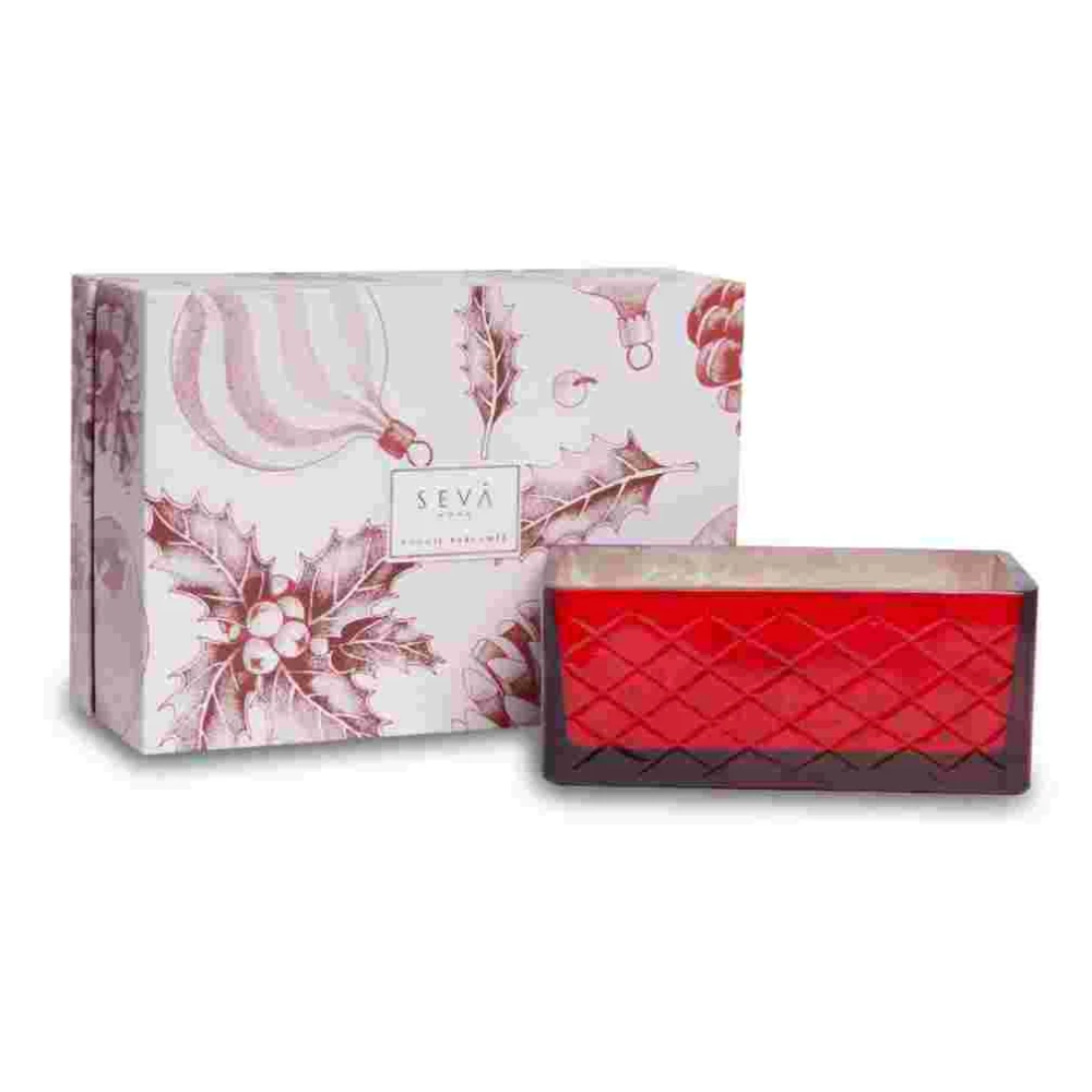 Ruby Jewel Scented Candle – Ornament Edition | Winter Woods Fragrance | 40-Hour Burn