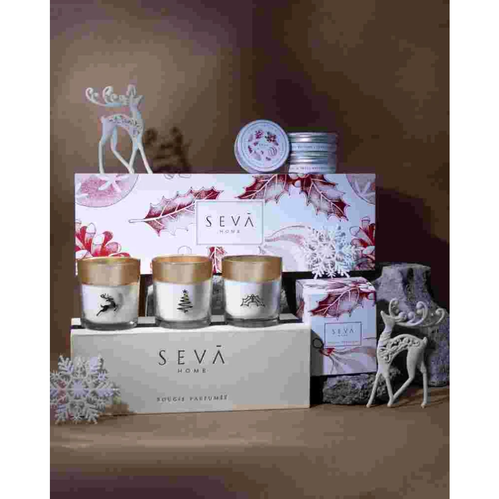 Ornament Cheer Gift Hamper – Enchanté Collection (Festive Trio + Travel Candles)