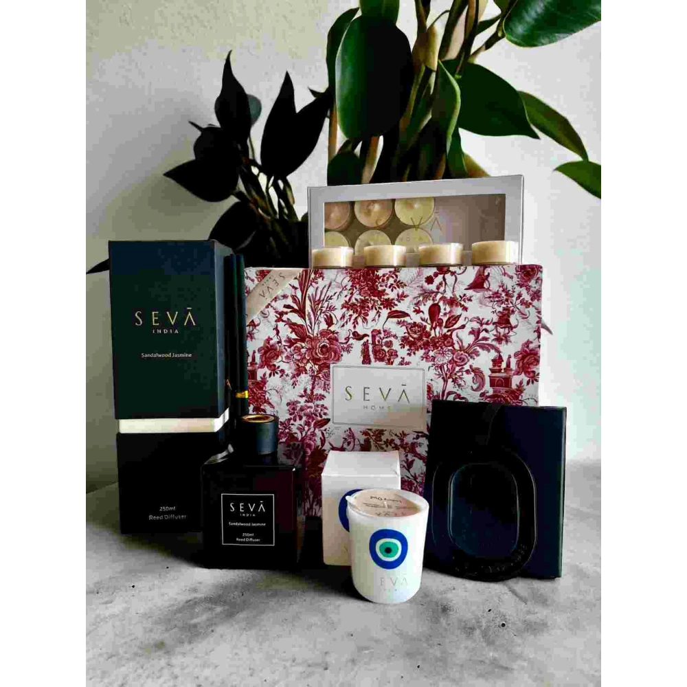 Mum’s Care Gift Hamper – Fragrance-Filled Mother's Day Gift Set with Diffuser, Candles & Closet Freshener