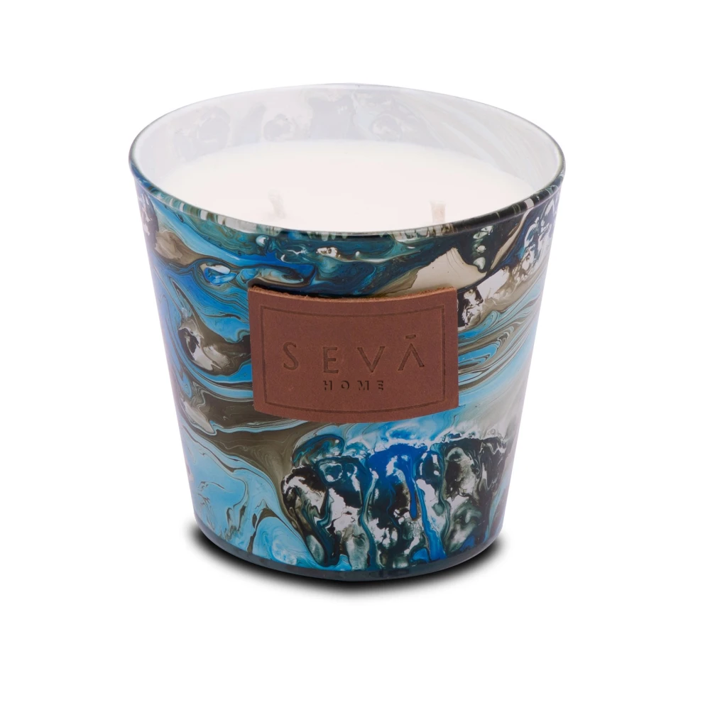 Avante Garde Aqua Candle – Classic Edition in Marble Glass Jar