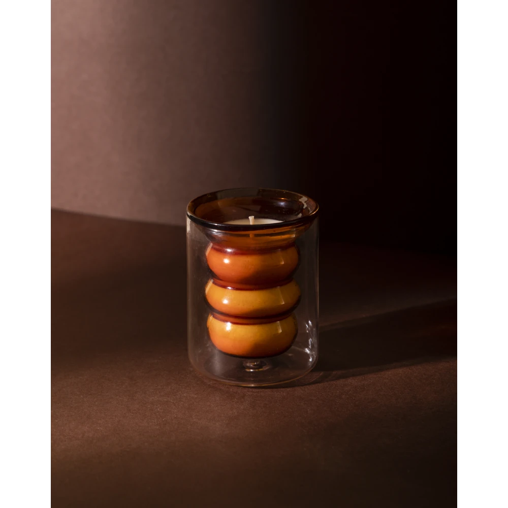 Luxe Candle – Leather (Classic) | 12-Hour Textured Glass Soy Candle with Warm Amber & Tobacco Notes