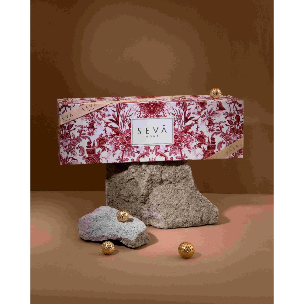 Festive Large Gift Hamper – Red | Divine & Travel Candle Set | Seva Home Bloom Collection