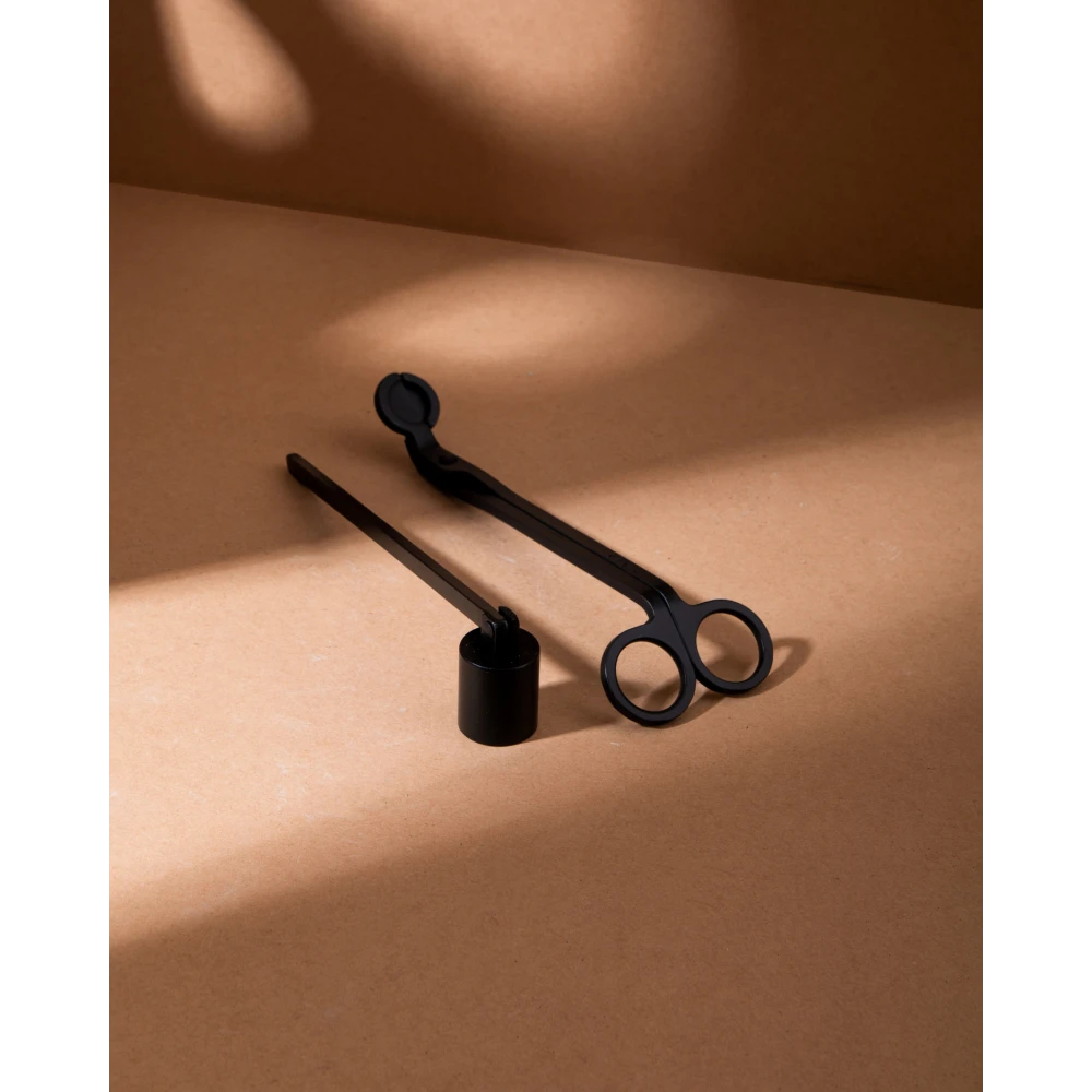 Candle Care Kit – Matte Black | Wick Trimmer & Snuffer Set