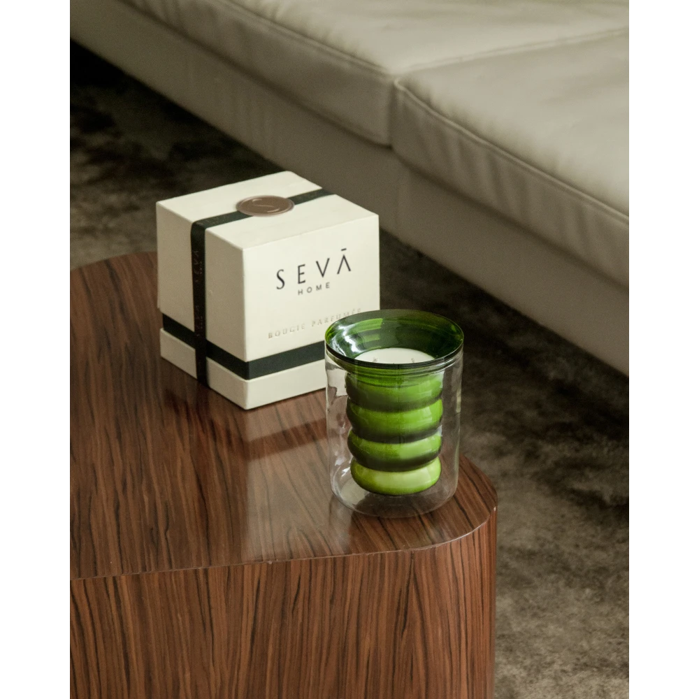 Luxe Candle – Winter Woods (Large) | 25-Hour Forest-Inspired Soy Candle in Textured Double-Walled Glass