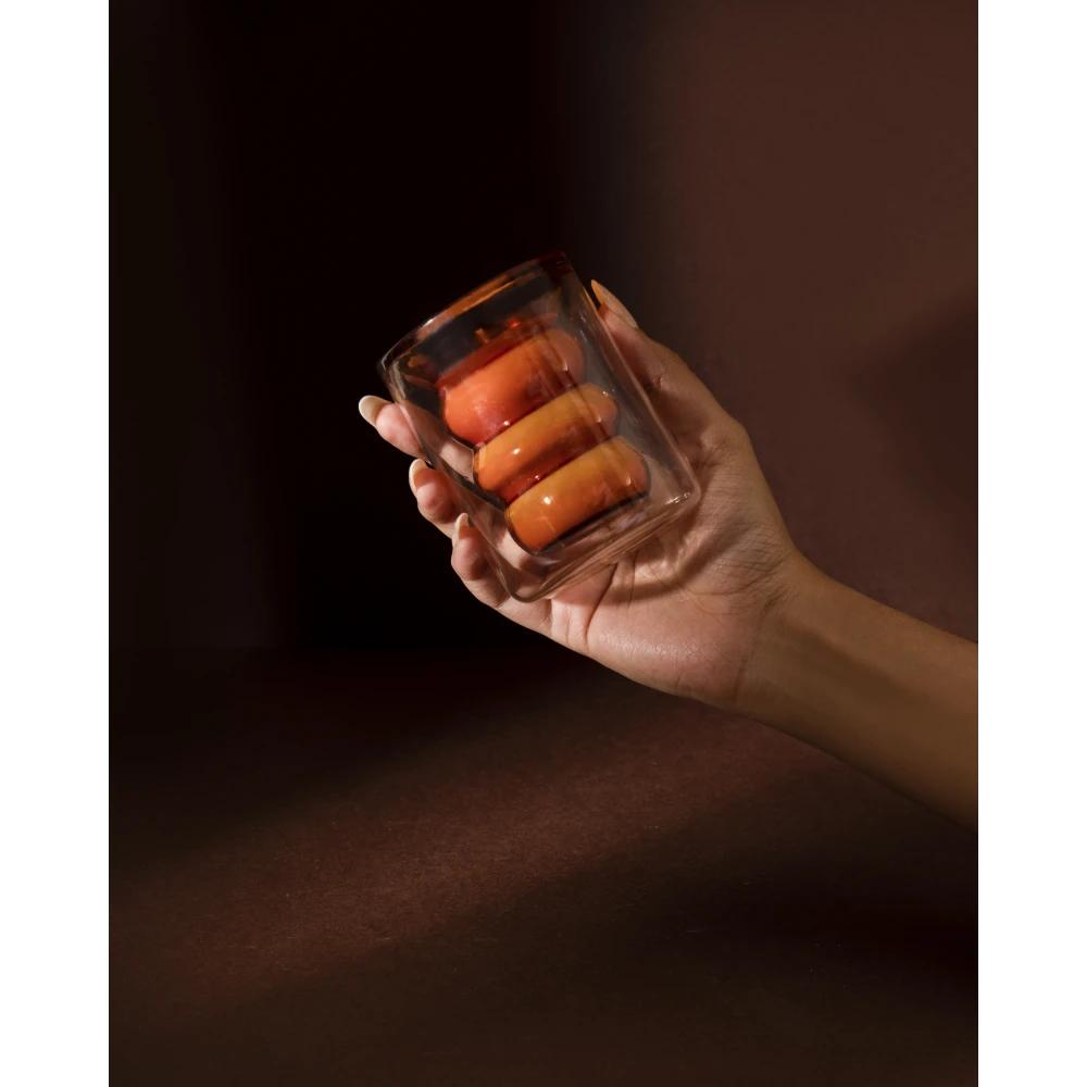 Luxe Candle – Leather (Classic) | 12-Hour Textured Glass Soy Candle with Warm Amber & Tobacco Notes