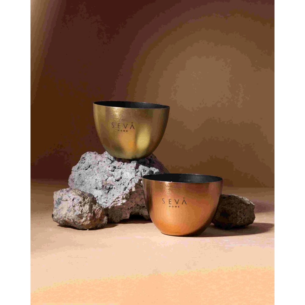 Heirloom Mini Candle Duo – Gold & Rosegold | Set of 2 Scented Luxury Metal Candles (Bloom & Berries)