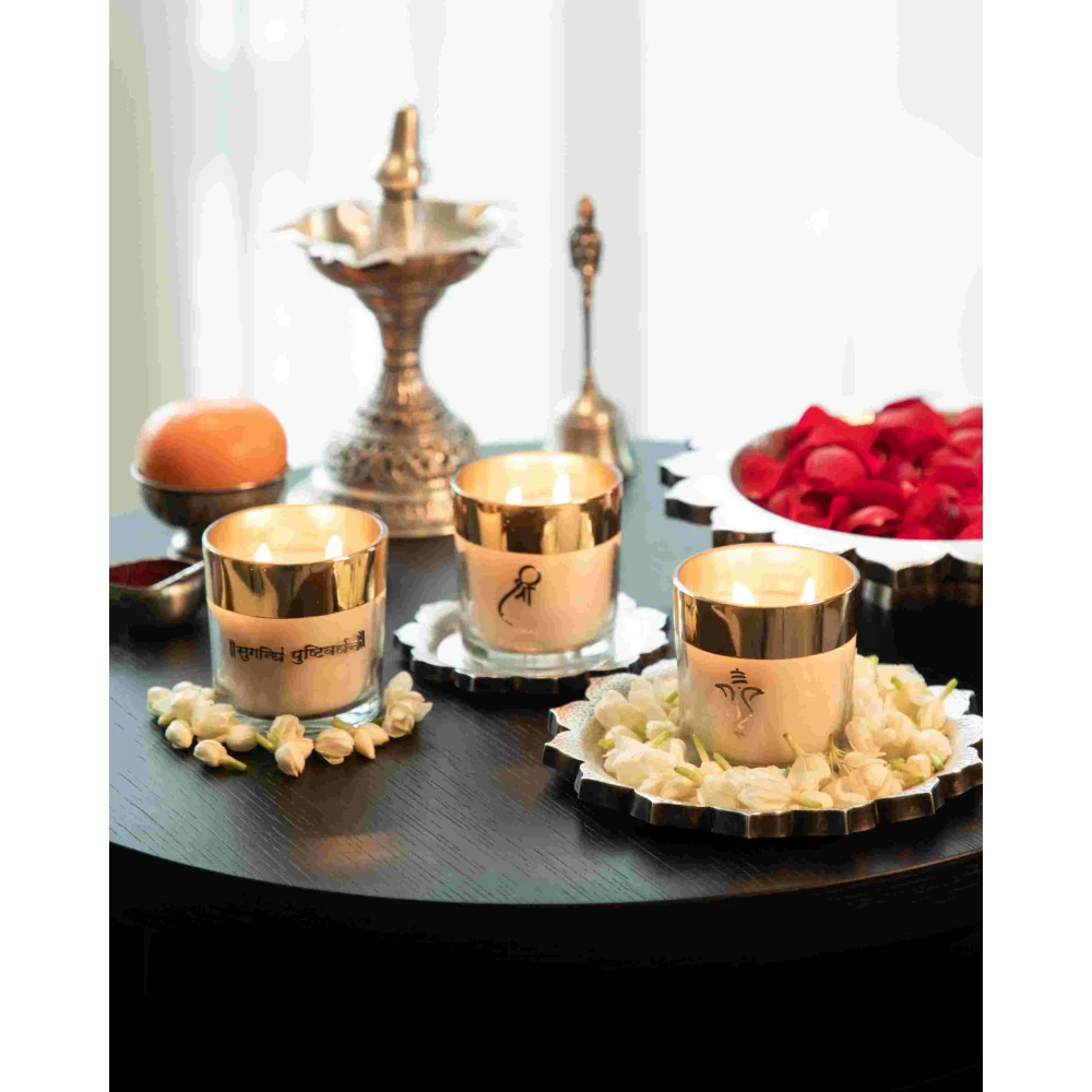 Festive Large Gift Hamper – Black | Divine & Travel Candle Set | Seva Home Bloom Fragrance